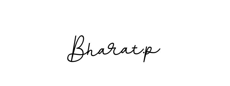 Design your own signature with our free online signature maker. With this signature software, you can create a handwritten (BallpointsItalic-DORy9) signature for name Bharat.p. Bharat.p signature style 11 images and pictures png