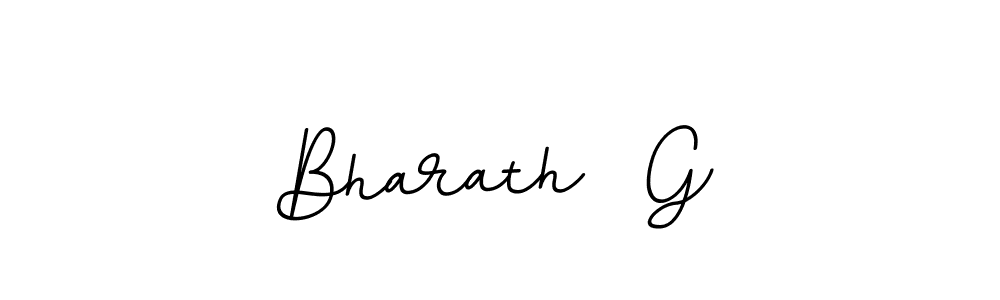 Use a signature maker to create a handwritten signature online. With this signature software, you can design (BallpointsItalic-DORy9) your own signature for name Bharath  G. Bharath  G signature style 11 images and pictures png