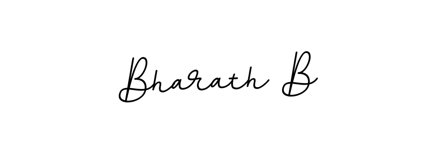 Use a signature maker to create a handwritten signature online. With this signature software, you can design (BallpointsItalic-DORy9) your own signature for name Bharath B. Bharath B signature style 11 images and pictures png