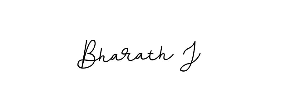 Create a beautiful signature design for name Bharath J. With this signature (BallpointsItalic-DORy9) fonts, you can make a handwritten signature for free. Bharath J signature style 11 images and pictures png