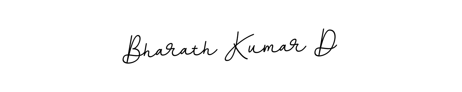 The best way (BallpointsItalic-DORy9) to make a short signature is to pick only two or three words in your name. The name Bharath Kumar D include a total of six letters. For converting this name. Bharath Kumar D signature style 11 images and pictures png