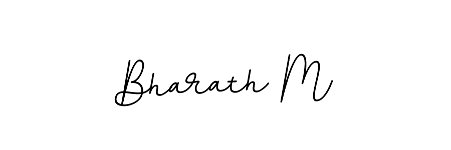 Make a beautiful signature design for name Bharath M. With this signature (BallpointsItalic-DORy9) style, you can create a handwritten signature for free. Bharath M signature style 11 images and pictures png