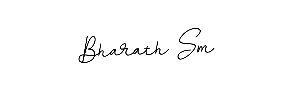 Design your own signature with our free online signature maker. With this signature software, you can create a handwritten (BallpointsItalic-DORy9) signature for name Bharath Sm. Bharath Sm signature style 11 images and pictures png