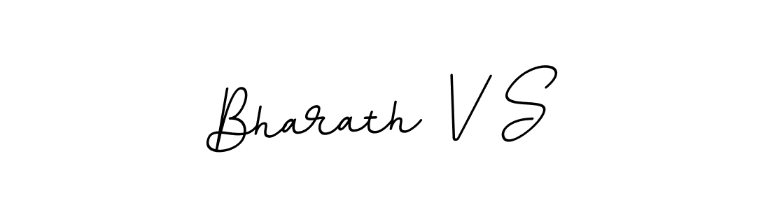 How to make Bharath V S name signature. Use BallpointsItalic-DORy9 style for creating short signs online. This is the latest handwritten sign. Bharath V S signature style 11 images and pictures png