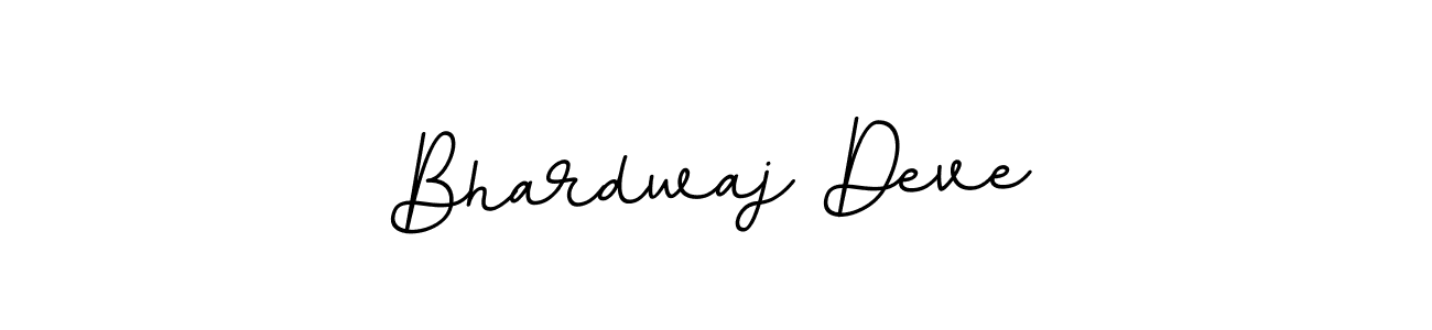 Make a beautiful signature design for name Bhardwaj Deve. With this signature (BallpointsItalic-DORy9) style, you can create a handwritten signature for free. Bhardwaj Deve signature style 11 images and pictures png
