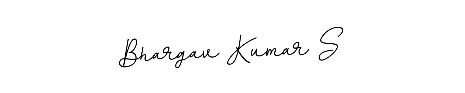 Make a beautiful signature design for name Bhargav Kumar S. With this signature (BallpointsItalic-DORy9) style, you can create a handwritten signature for free. Bhargav Kumar S signature style 11 images and pictures png