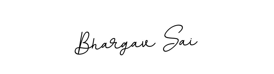 Create a beautiful signature design for name Bhargav Sai. With this signature (BallpointsItalic-DORy9) fonts, you can make a handwritten signature for free. Bhargav Sai signature style 11 images and pictures png