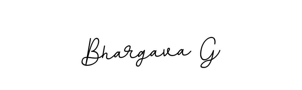 How to make Bhargava G name signature. Use BallpointsItalic-DORy9 style for creating short signs online. This is the latest handwritten sign. Bhargava G signature style 11 images and pictures png