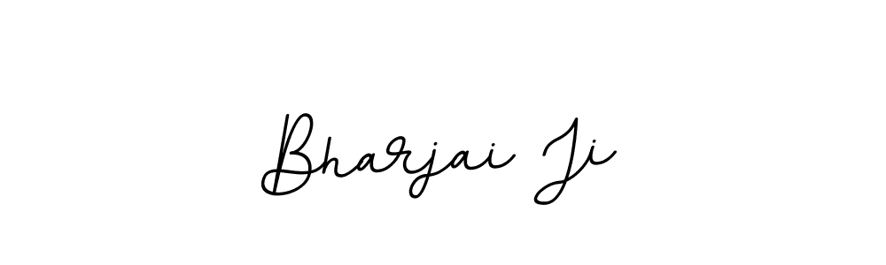 Make a beautiful signature design for name Bharjai Ji. With this signature (BallpointsItalic-DORy9) style, you can create a handwritten signature for free. Bharjai Ji signature style 11 images and pictures png