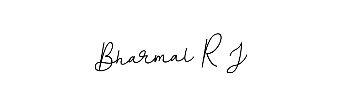 Make a beautiful signature design for name Bharmal R J. With this signature (BallpointsItalic-DORy9) style, you can create a handwritten signature for free. Bharmal R J signature style 11 images and pictures png