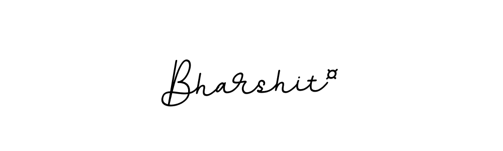 Use a signature maker to create a handwritten signature online. With this signature software, you can design (BallpointsItalic-DORy9) your own signature for name Bharshit¤. Bharshit¤ signature style 11 images and pictures png