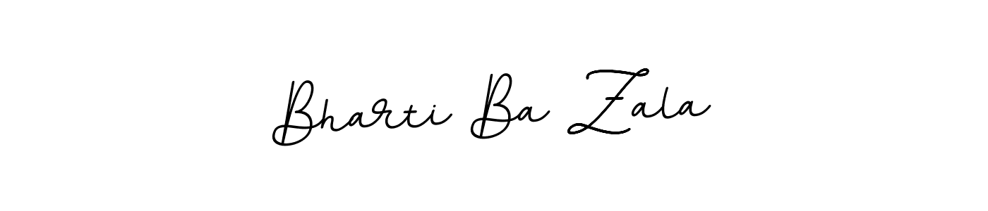 Create a beautiful signature design for name Bharti Ba Zala. With this signature (BallpointsItalic-DORy9) fonts, you can make a handwritten signature for free. Bharti Ba Zala signature style 11 images and pictures png