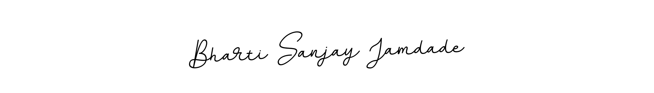 if you are searching for the best signature style for your name Bharti Sanjay Jamdade. so please give up your signature search. here we have designed multiple signature styles  using BallpointsItalic-DORy9. Bharti Sanjay Jamdade signature style 11 images and pictures png