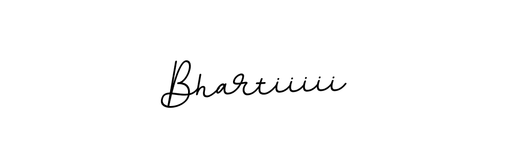 The best way (BallpointsItalic-DORy9) to make a short signature is to pick only two or three words in your name. The name Bhartiiiii include a total of six letters. For converting this name. Bhartiiiii signature style 11 images and pictures png