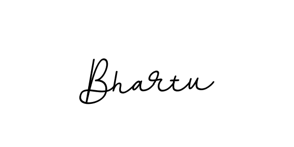 Use a signature maker to create a handwritten signature online. With this signature software, you can design (BallpointsItalic-DORy9) your own signature for name Bhartu. Bhartu signature style 11 images and pictures png