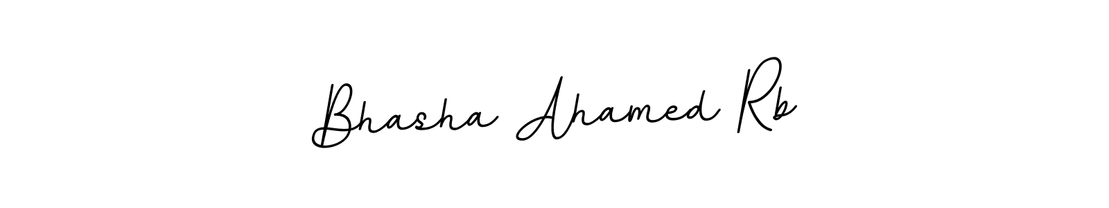 Use a signature maker to create a handwritten signature online. With this signature software, you can design (BallpointsItalic-DORy9) your own signature for name Bhasha Ahamed Rb. Bhasha Ahamed Rb signature style 11 images and pictures png