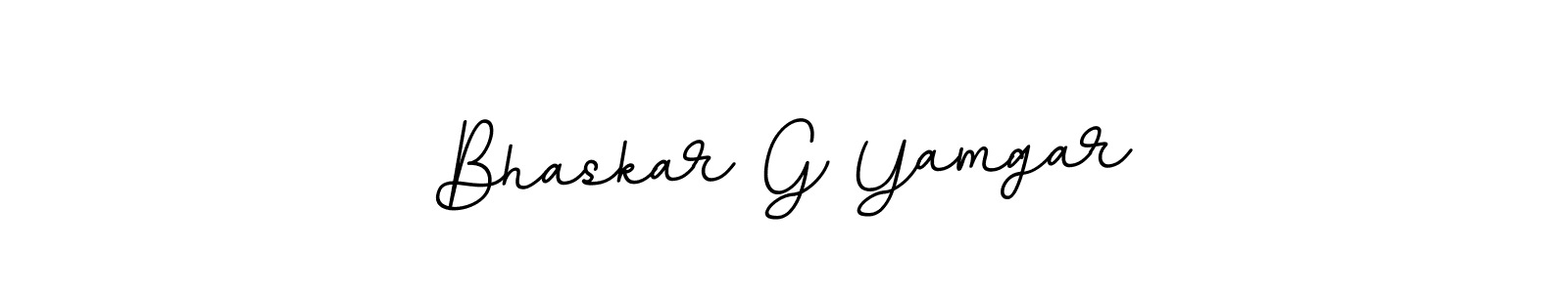 Bhaskar G Yamgar stylish signature style. Best Handwritten Sign (BallpointsItalic-DORy9) for my name. Handwritten Signature Collection Ideas for my name Bhaskar G Yamgar. Bhaskar G Yamgar signature style 11 images and pictures png