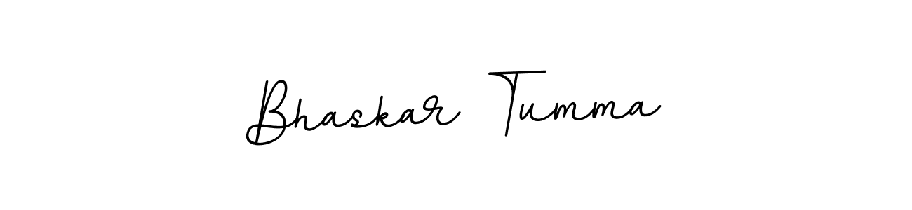 How to make Bhaskar Tumma name signature. Use BallpointsItalic-DORy9 style for creating short signs online. This is the latest handwritten sign. Bhaskar Tumma signature style 11 images and pictures png