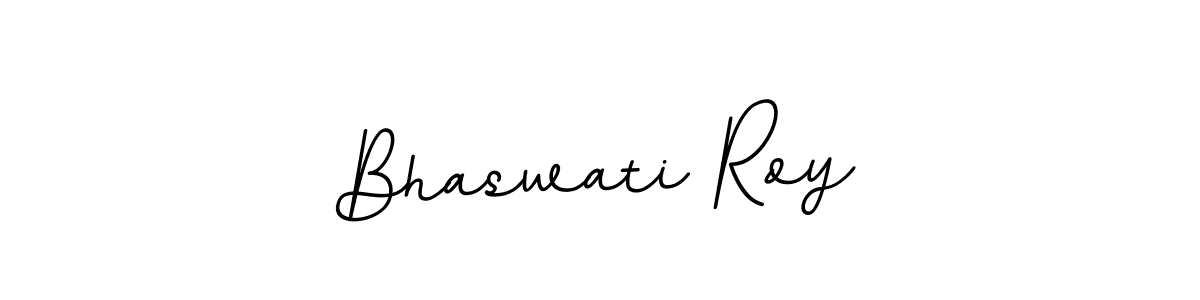 Create a beautiful signature design for name Bhaswati Roy. With this signature (BallpointsItalic-DORy9) fonts, you can make a handwritten signature for free. Bhaswati Roy signature style 11 images and pictures png