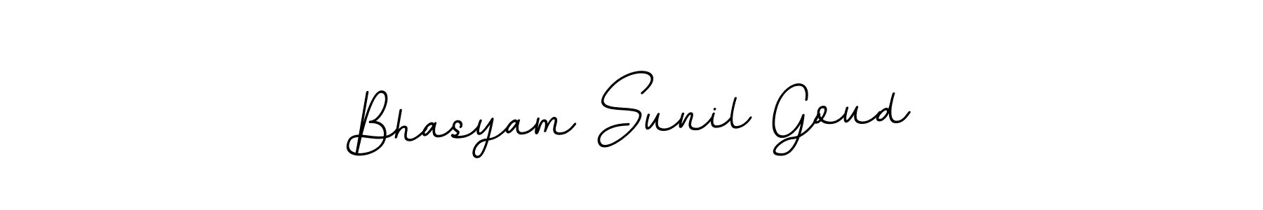 You should practise on your own different ways (BallpointsItalic-DORy9) to write your name (Bhasyam Sunil Goud) in signature. don't let someone else do it for you. Bhasyam Sunil Goud signature style 11 images and pictures png