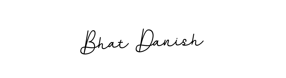 Make a beautiful signature design for name Bhat Danish. With this signature (BallpointsItalic-DORy9) style, you can create a handwritten signature for free. Bhat Danish signature style 11 images and pictures png