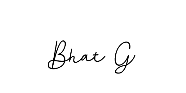 Use a signature maker to create a handwritten signature online. With this signature software, you can design (BallpointsItalic-DORy9) your own signature for name Bhat G. Bhat G signature style 11 images and pictures png