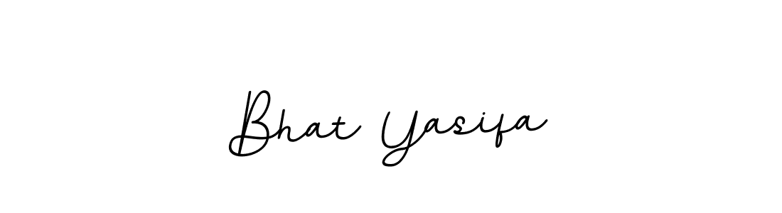 Similarly BallpointsItalic-DORy9 is the best handwritten signature design. Signature creator online .You can use it as an online autograph creator for name Bhat Yasifa. Bhat Yasifa signature style 11 images and pictures png