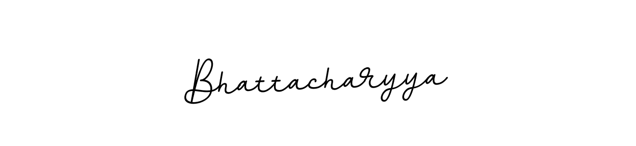 Create a beautiful signature design for name Bhattacharyya. With this signature (BallpointsItalic-DORy9) fonts, you can make a handwritten signature for free. Bhattacharyya signature style 11 images and pictures png