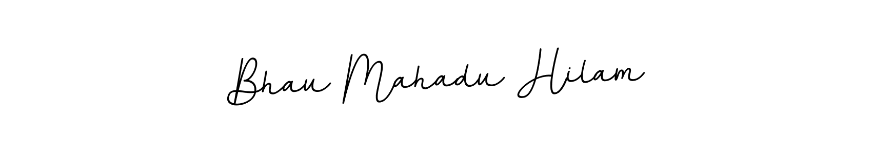 How to make Bhau Mahadu Hilam name signature. Use BallpointsItalic-DORy9 style for creating short signs online. This is the latest handwritten sign. Bhau Mahadu Hilam signature style 11 images and pictures png