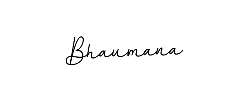 Design your own signature with our free online signature maker. With this signature software, you can create a handwritten (BallpointsItalic-DORy9) signature for name Bhaumana. Bhaumana signature style 11 images and pictures png
