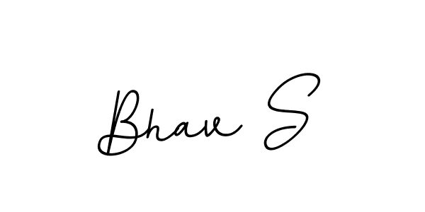 Make a beautiful signature design for name Bhav S. With this signature (BallpointsItalic-DORy9) style, you can create a handwritten signature for free. Bhav S signature style 11 images and pictures png