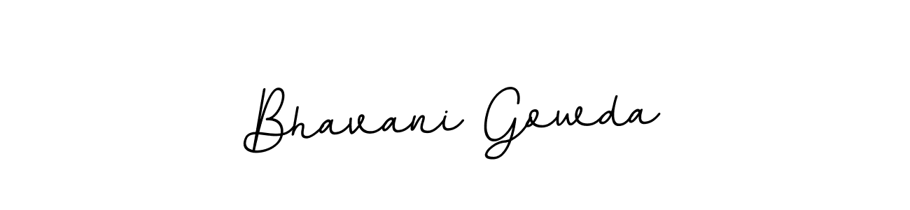 Make a beautiful signature design for name Bhavani Gowda. With this signature (BallpointsItalic-DORy9) style, you can create a handwritten signature for free. Bhavani Gowda signature style 11 images and pictures png