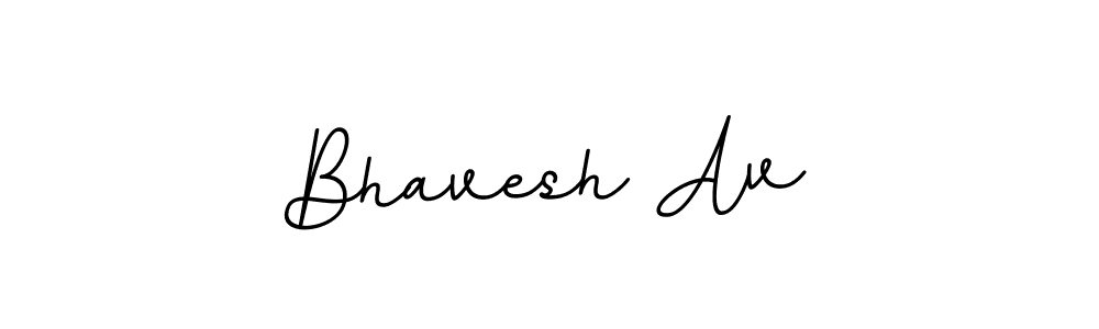 This is the best signature style for the Bhavesh Av name. Also you like these signature font (BallpointsItalic-DORy9). Mix name signature. Bhavesh Av signature style 11 images and pictures png