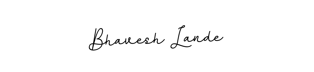 Make a beautiful signature design for name Bhavesh Lande. Use this online signature maker to create a handwritten signature for free. Bhavesh Lande signature style 11 images and pictures png