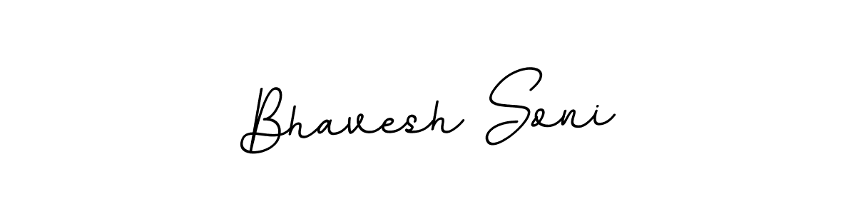 Create a beautiful signature design for name Bhavesh Soni. With this signature (BallpointsItalic-DORy9) fonts, you can make a handwritten signature for free. Bhavesh Soni signature style 11 images and pictures png