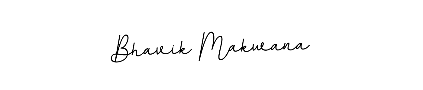 Design your own signature with our free online signature maker. With this signature software, you can create a handwritten (BallpointsItalic-DORy9) signature for name Bhavik Makwana. Bhavik Makwana signature style 11 images and pictures png