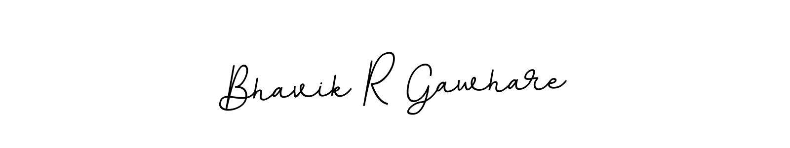 Make a beautiful signature design for name Bhavik R Gawhare. With this signature (BallpointsItalic-DORy9) style, you can create a handwritten signature for free. Bhavik R Gawhare signature style 11 images and pictures png