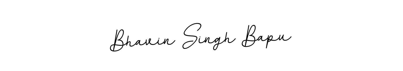 How to make Bhavin Singh Bapu name signature. Use BallpointsItalic-DORy9 style for creating short signs online. This is the latest handwritten sign. Bhavin Singh Bapu signature style 11 images and pictures png