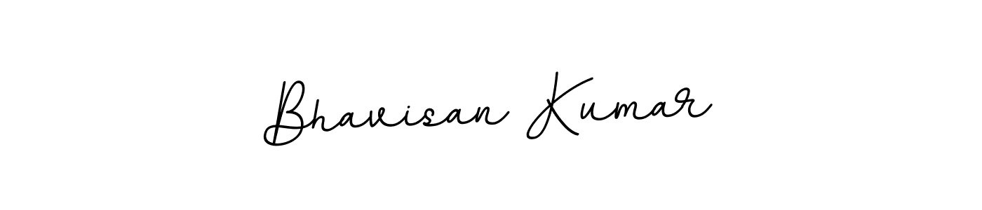 How to make Bhavisan Kumar name signature. Use BallpointsItalic-DORy9 style for creating short signs online. This is the latest handwritten sign. Bhavisan Kumar signature style 11 images and pictures png