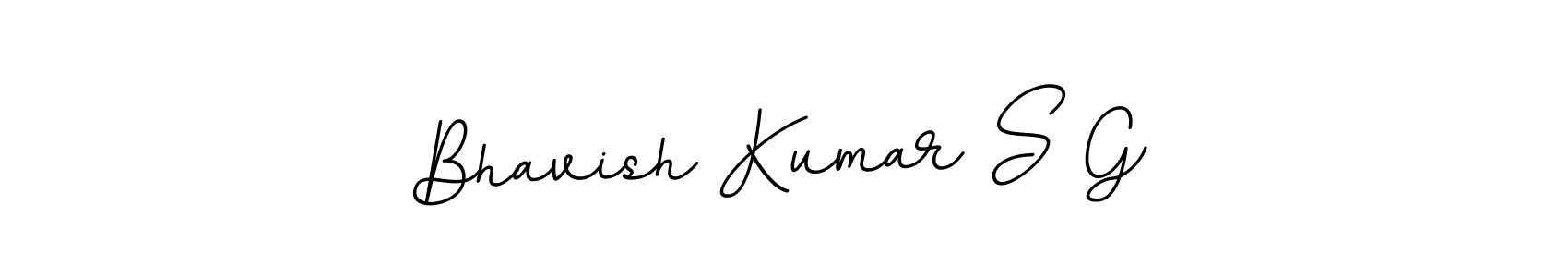 Bhavish Kumar S G stylish signature style. Best Handwritten Sign (BallpointsItalic-DORy9) for my name. Handwritten Signature Collection Ideas for my name Bhavish Kumar S G. Bhavish Kumar S G signature style 11 images and pictures png