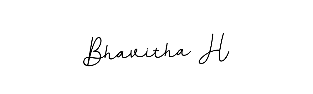 Use a signature maker to create a handwritten signature online. With this signature software, you can design (BallpointsItalic-DORy9) your own signature for name Bhavitha H. Bhavitha H signature style 11 images and pictures png