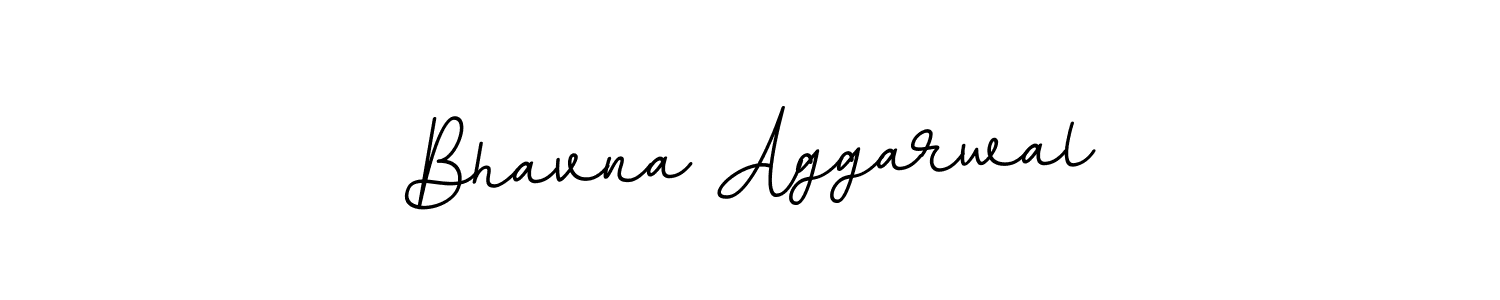 Create a beautiful signature design for name Bhavna Aggarwal. With this signature (BallpointsItalic-DORy9) fonts, you can make a handwritten signature for free. Bhavna Aggarwal signature style 11 images and pictures png