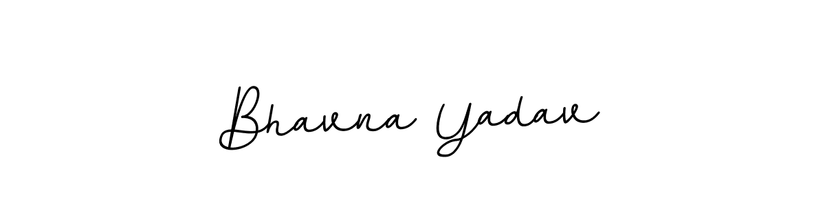 How to make Bhavna Yadav name signature. Use BallpointsItalic-DORy9 style for creating short signs online. This is the latest handwritten sign. Bhavna Yadav signature style 11 images and pictures png