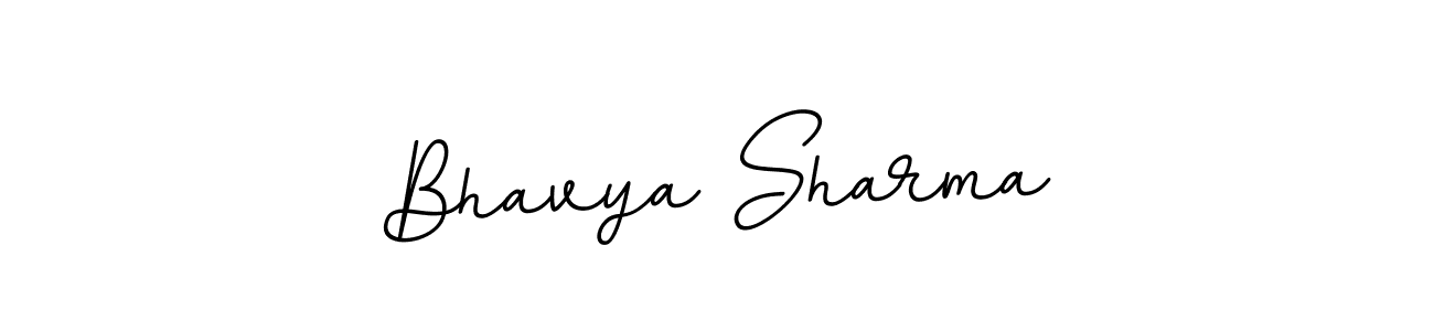 Use a signature maker to create a handwritten signature online. With this signature software, you can design (BallpointsItalic-DORy9) your own signature for name Bhavya Sharma. Bhavya Sharma signature style 11 images and pictures png