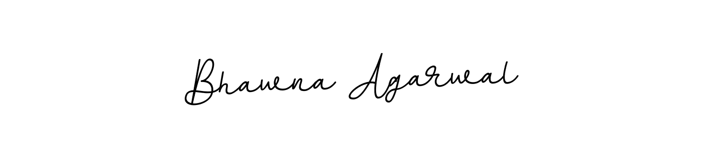Make a beautiful signature design for name Bhawna Agarwal. With this signature (BallpointsItalic-DORy9) style, you can create a handwritten signature for free. Bhawna Agarwal signature style 11 images and pictures png