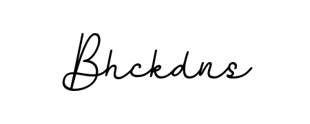 Create an unforgettable impression when signing with Bhckdns name styled in BallpointsItalic-DORy9 typography. 100% free online generator. Bhckdns signature style 11 images and pictures png