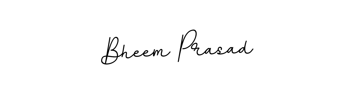 How to make Bheem Prasad name signature. Use BallpointsItalic-DORy9 style for creating short signs online. This is the latest handwritten sign. Bheem Prasad signature style 11 images and pictures png
