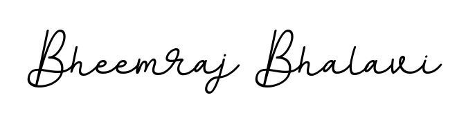 The BallpointsItalic-DORy9 font gives name Bheemraj Bhalavi a signature that looks effortless yet distinguished. Download high-res PNG instantly. Bheemraj Bhalavi signature style 11 images and pictures png