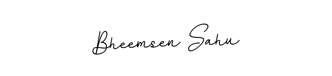 Also You can easily find your signature by using the search form. We will create Bheemsen Sahu name handwritten signature images for you free of cost using BallpointsItalic-DORy9 sign style. Bheemsen Sahu signature style 11 images and pictures png