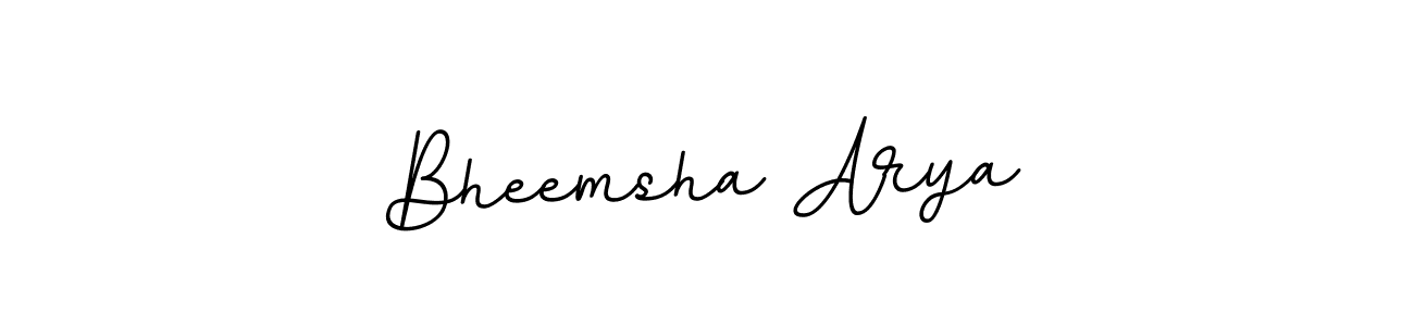 You should practise on your own different ways (BallpointsItalic-DORy9) to write your name (Bheemsha Arya) in signature. don't let someone else do it for you. Bheemsha Arya signature style 11 images and pictures png